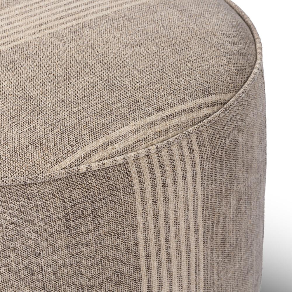 Four Hands - Westgate - Sinclair Round Ottoman - Manchester Flint - 106074-020 veiw 5