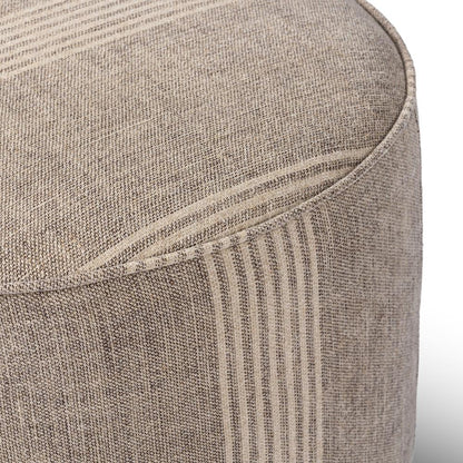 Four Hands - Westgate - Sinclair Round Ottoman - Manchester Flint - 106074-020 veiw 5