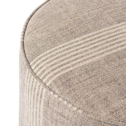 Four Hands - Westgate - Sinclair Round Ottoman - Manchester Flint - 106074-020 veiw 7