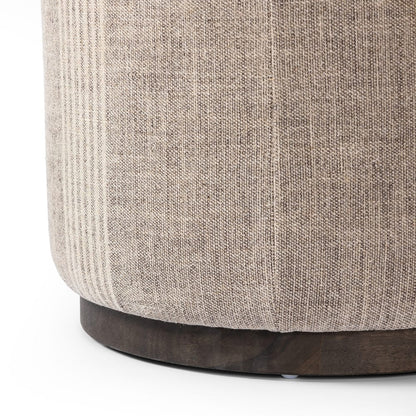 Four Hands - Westgate - Sinclair Round Ottoman - Manchester Flint - 106074-020 veiw 10