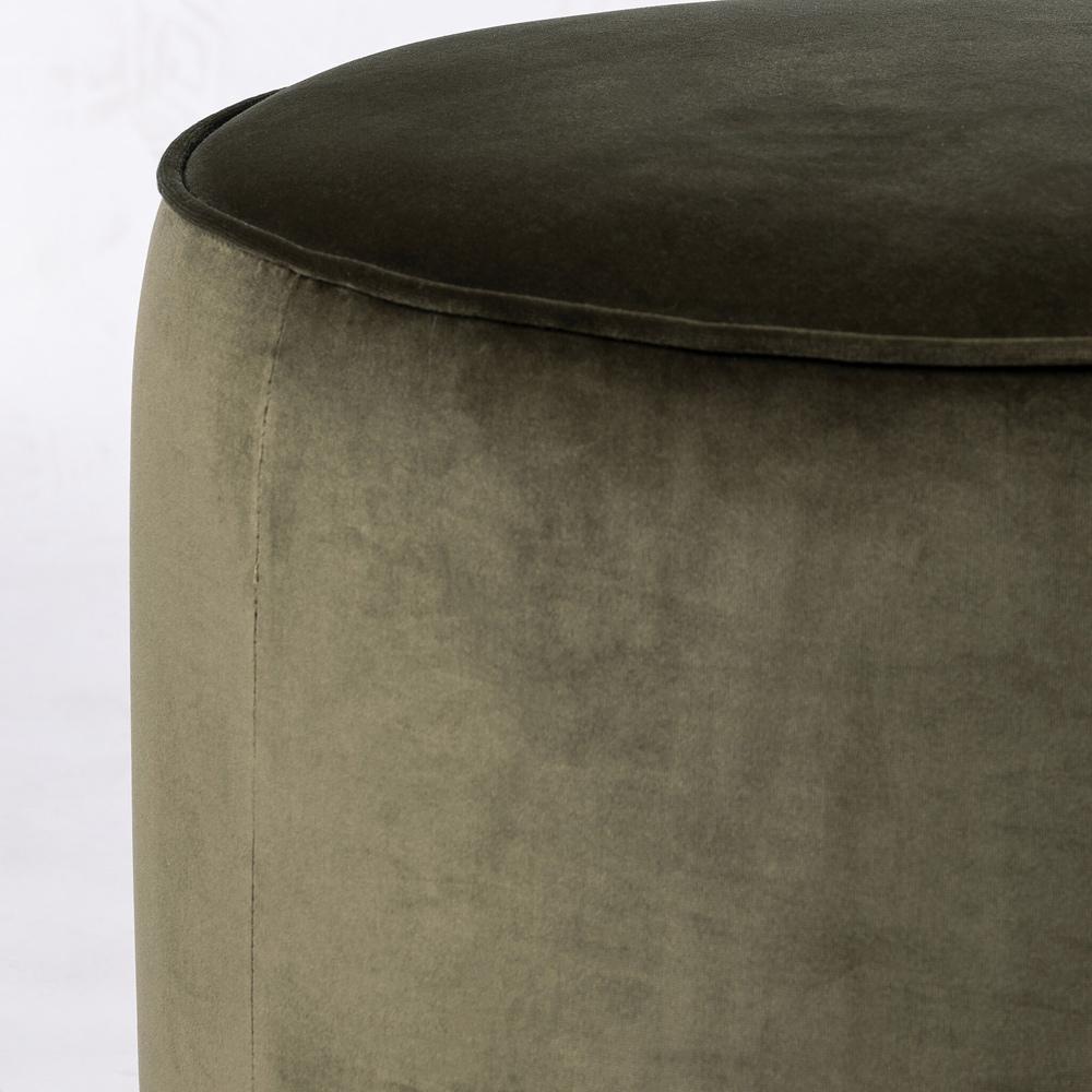 Four Hands - Westgate - Sinclair Round Ottoman - Surrey Olive - 106074-019 veiw 5