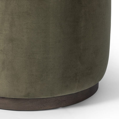 Four Hands - Westgate - Sinclair Round Ottoman - Surrey Olive - 106074-019 veiw 7