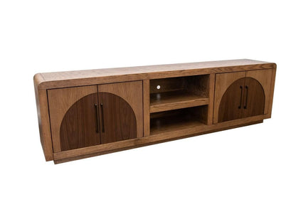Legends Furniture - Eclipse 92 inch TV Stand Console in Bourbon and Walnut - EC1211.OBR veiw 1
