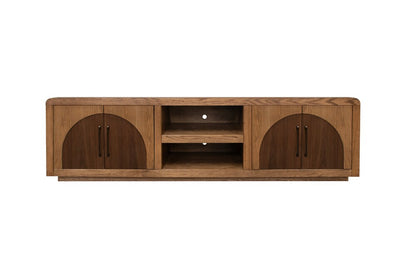 Legends Furniture - Eclipse 92 inch TV Stand Console in Bourbon and Walnut - EC1211.OBR veiw 2