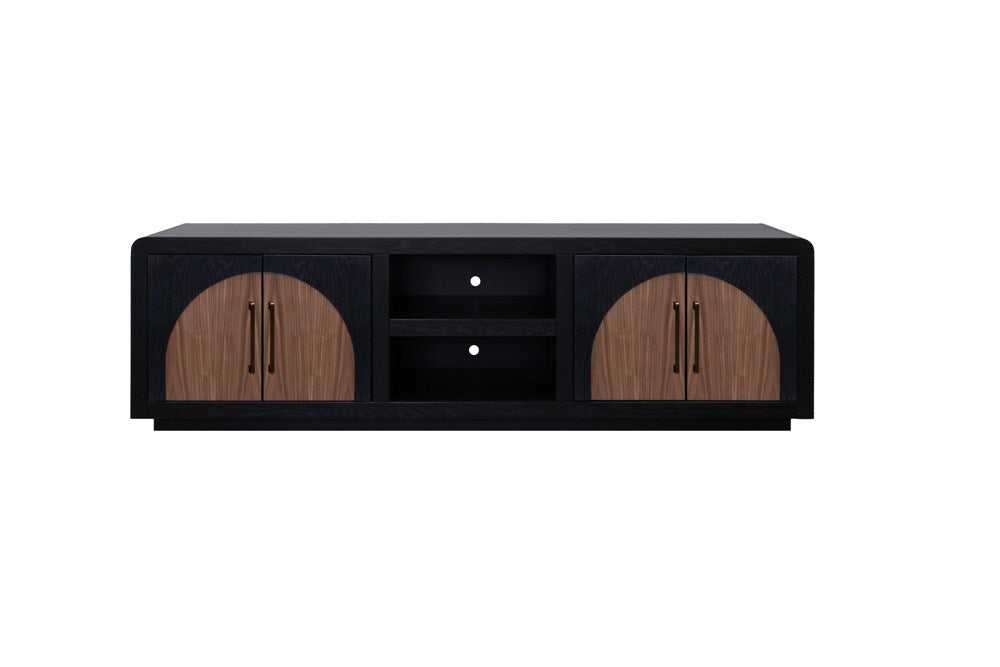 Legends Furniture - Eclipse 92 inch TV Stand Console in Clove and Natural Walnut - EC1211.CLV veiw 2
