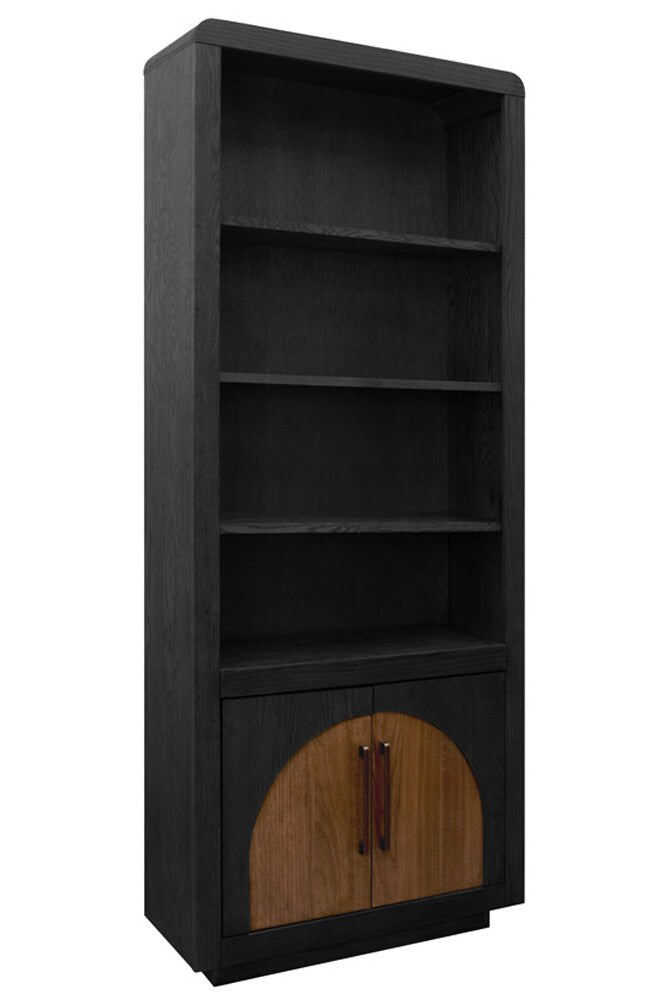 Legends Furniture - Eclipse 78 inch High Bookcase Pier in Clove and Natural Walnut - EC3201.CLV veiw 1