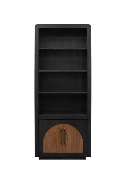 Legends Furniture - Eclipse 78 inch High Bookcase Pier in Clove and Natural Walnut - EC3201.CLV veiw 2