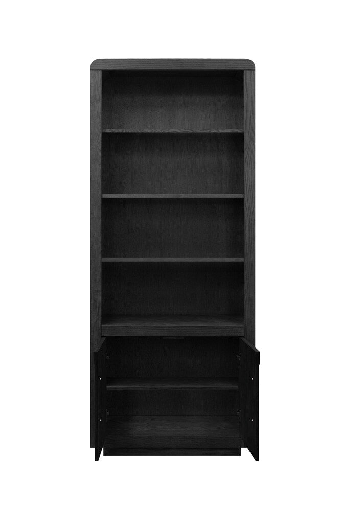 Legends Furniture - Eclipse 78 inch High Bookcase Pier in Clove and Natural Walnut - EC3201.CLV veiw 3