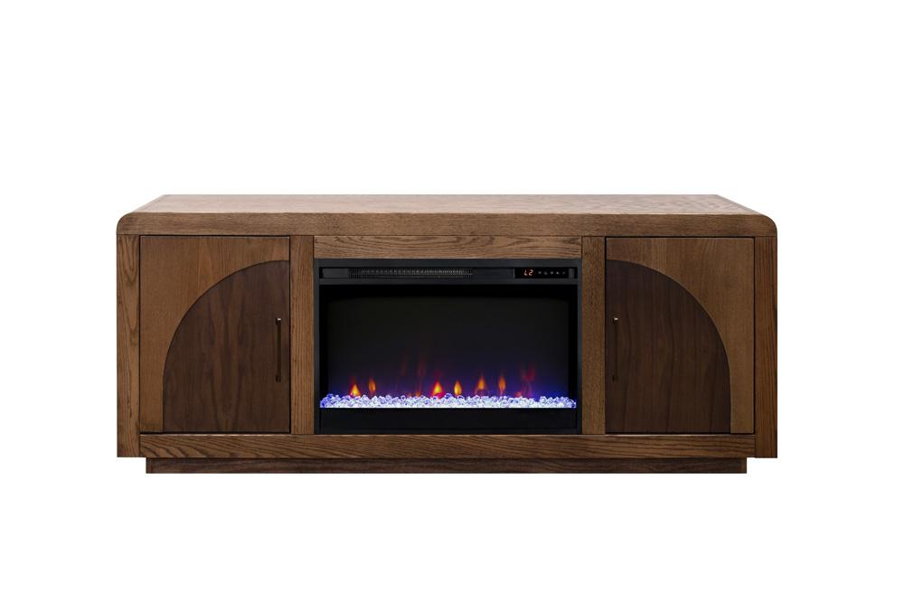 Legends Furniture - Eclipse 65 inch Fireplace TV Stand in Bourbon and Walnut - EC5210.OBR veiw 1