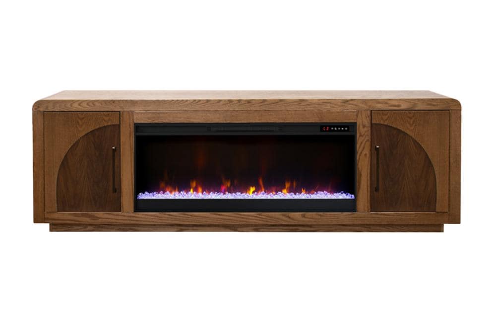 Legends Furniture - Eclipse 82 inch Fireplace TV Stand in Bourbon and Walnut - EC5410.OBR veiw 1
