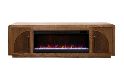 Legends Furniture - Eclipse 82 inch Fireplace TV Stand in Bourbon and Walnut - EC5410.OBR veiw 1