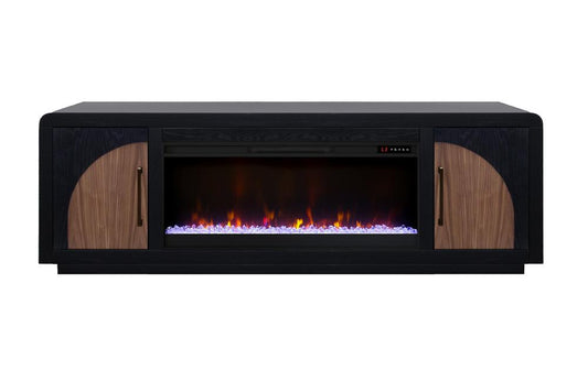 Legends Furniture - Eclipse 82 inch Fireplace TV Stand in Clove and Natural Walnut - EC5410.CLV veiw 1