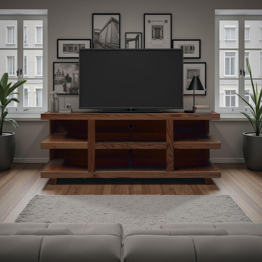 Legends Furniture - Laurel Canyon 64 inch TV Stand for TVs up to 70 inches in Oak Bourbon - LC1210.OBR veiw 5