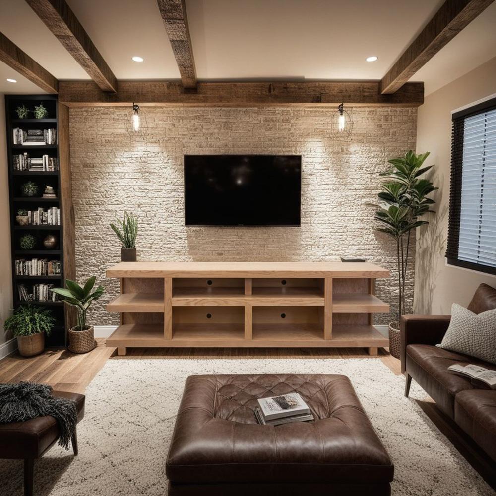 Legends Furniture - Laurel Canyon 85 inch TV Stand for TVs up to 95 inches in Natural - LC1211.NAT veiw 7