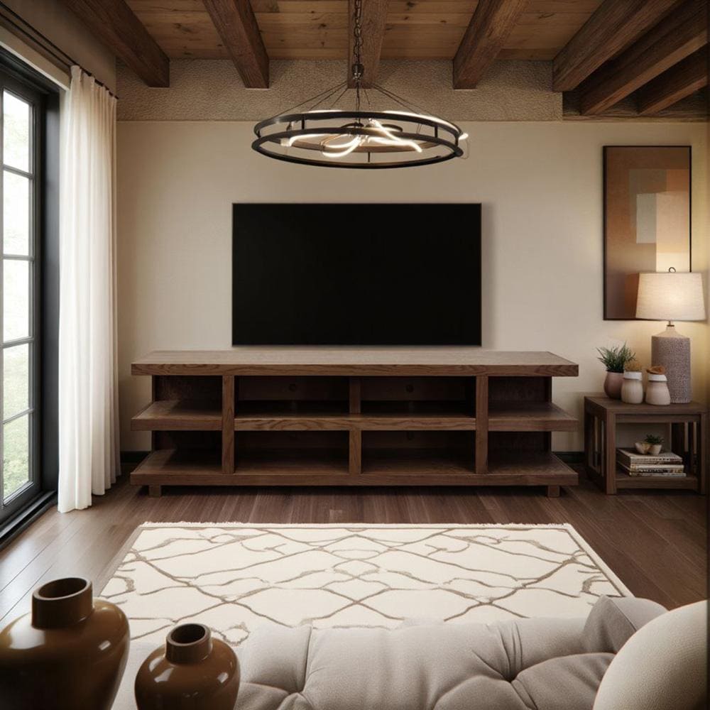 Legends Furniture - Laurel Canyon 85 inch TV Stand for TVs up to 95 inches in Oak Bourbon - LC1211.OBR veiw 5