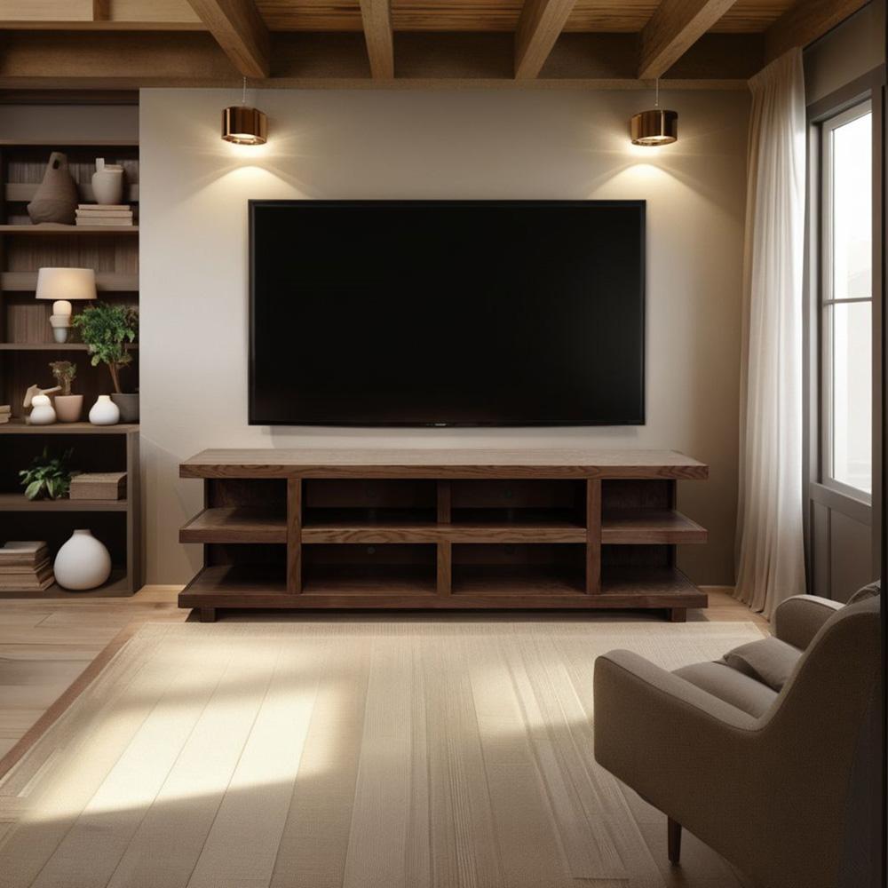 Legends Furniture - Laurel Canyon 85 inch TV Stand for TVs up to 95 inches in Oak Bourbon - LC1211.OBR veiw 6