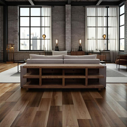 Legends Furniture - Laurel Canyon 85 inch TV Stand for TVs up to 95 inches in Oak Bourbon - LC1211.OBR veiw 7