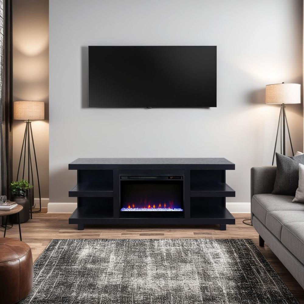 Legends Furniture - Laurel Canyon 65 inch Fireplace TV Stand for TVs up to 75 inches in Clove - LC5210.CLV veiw 6