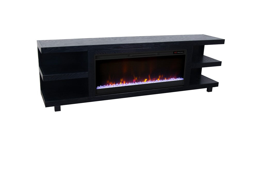 Legends Furniture - Laurel Canyon 82 inch Fireplace TV Stand for TVs up to 90 inches in Clove - LC5410.CLV veiw 2