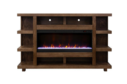 Legends Furniture - Laurel Canyon 72 inch Fireplace Mantel in Oak Bourbon - LC5480.OBR veiw 1