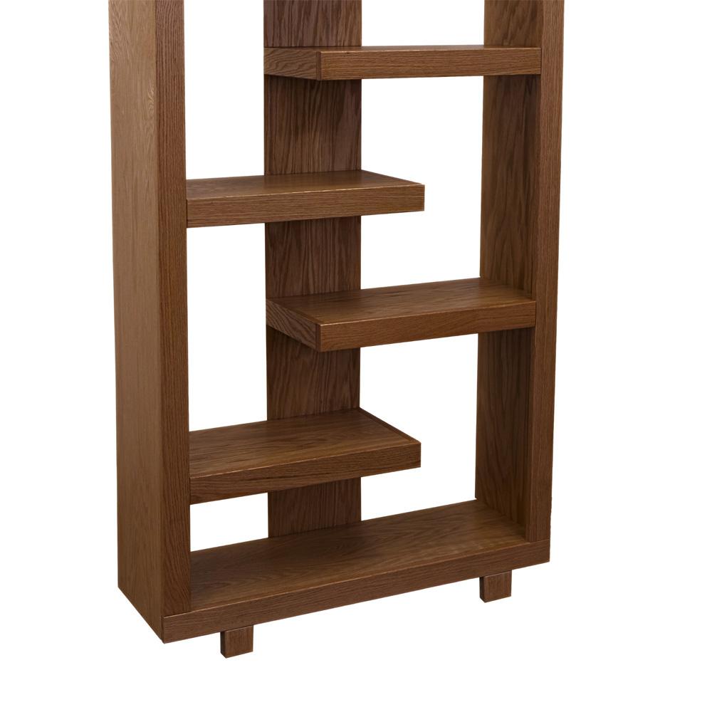 Legends Furniture - Laurel Canyon 80 inch high Bookshelf in Oak Bourbon - LC6678.OBR veiw 2