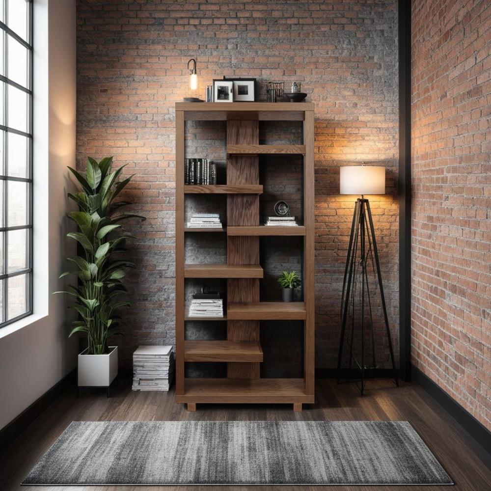 Legends Furniture - Laurel Canyon 80 inch high Bookshelf in Oak Bourbon - LC6678.OBR veiw 7