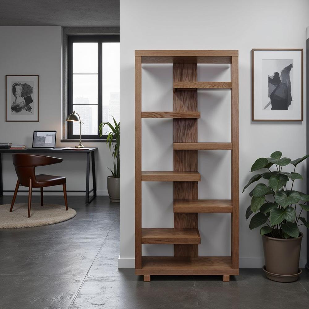 Legends Furniture - Laurel Canyon 80 inch high Bookshelf in Oak Bourbon - LC6678.OBR veiw 8