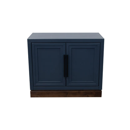 Legends Furniture - Nora Modular 2-Door Base Cabinet in Blue Denim and Whiskey - NO1210.BWK veiw 1