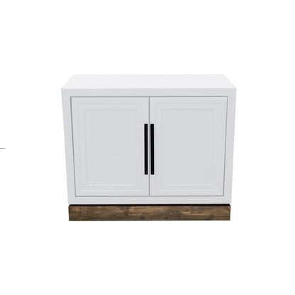 Legends Furniture - Nora Modular 2-Door Base Cabinet in Jasmine Whitewash and Barnwood - NO1210.BJW veiw 1