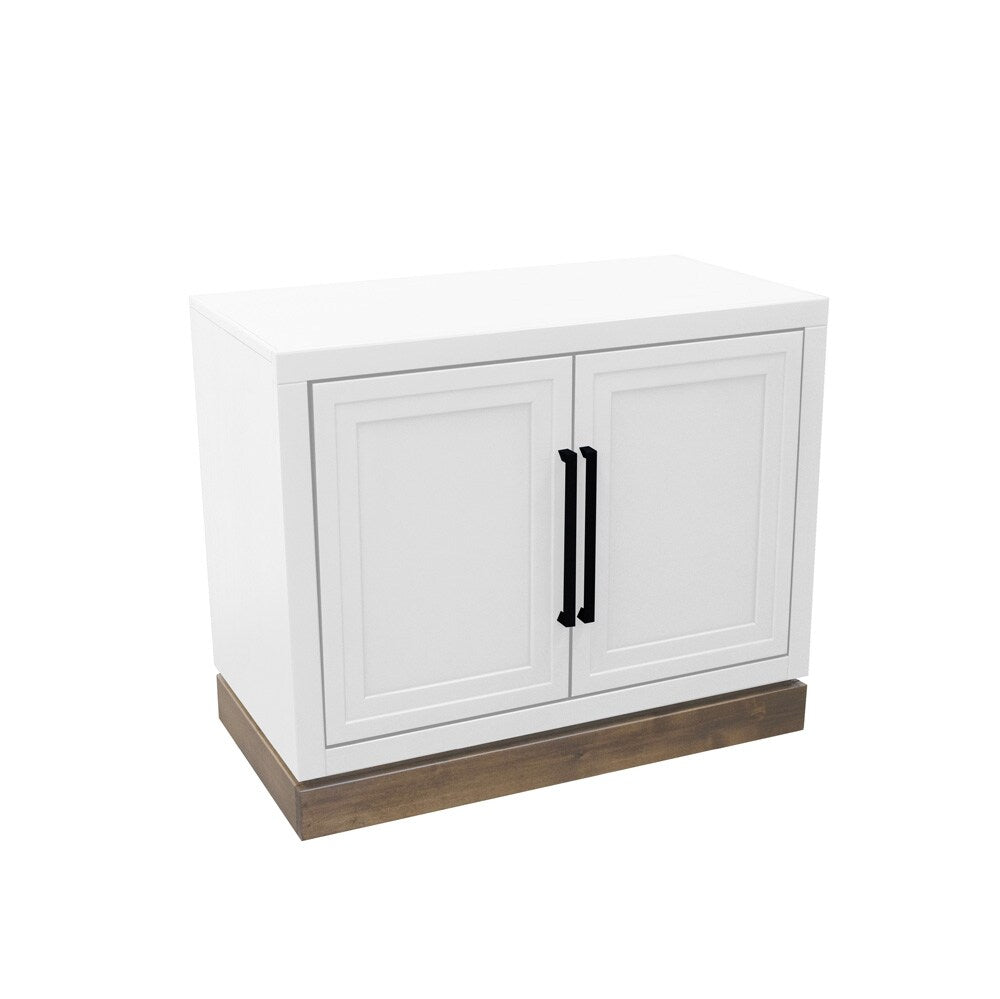 Legends Furniture - Nora Modular 2-Door Base Cabinet in Jasmine Whitewash and Barnwood - NO1210.BJW veiw 2