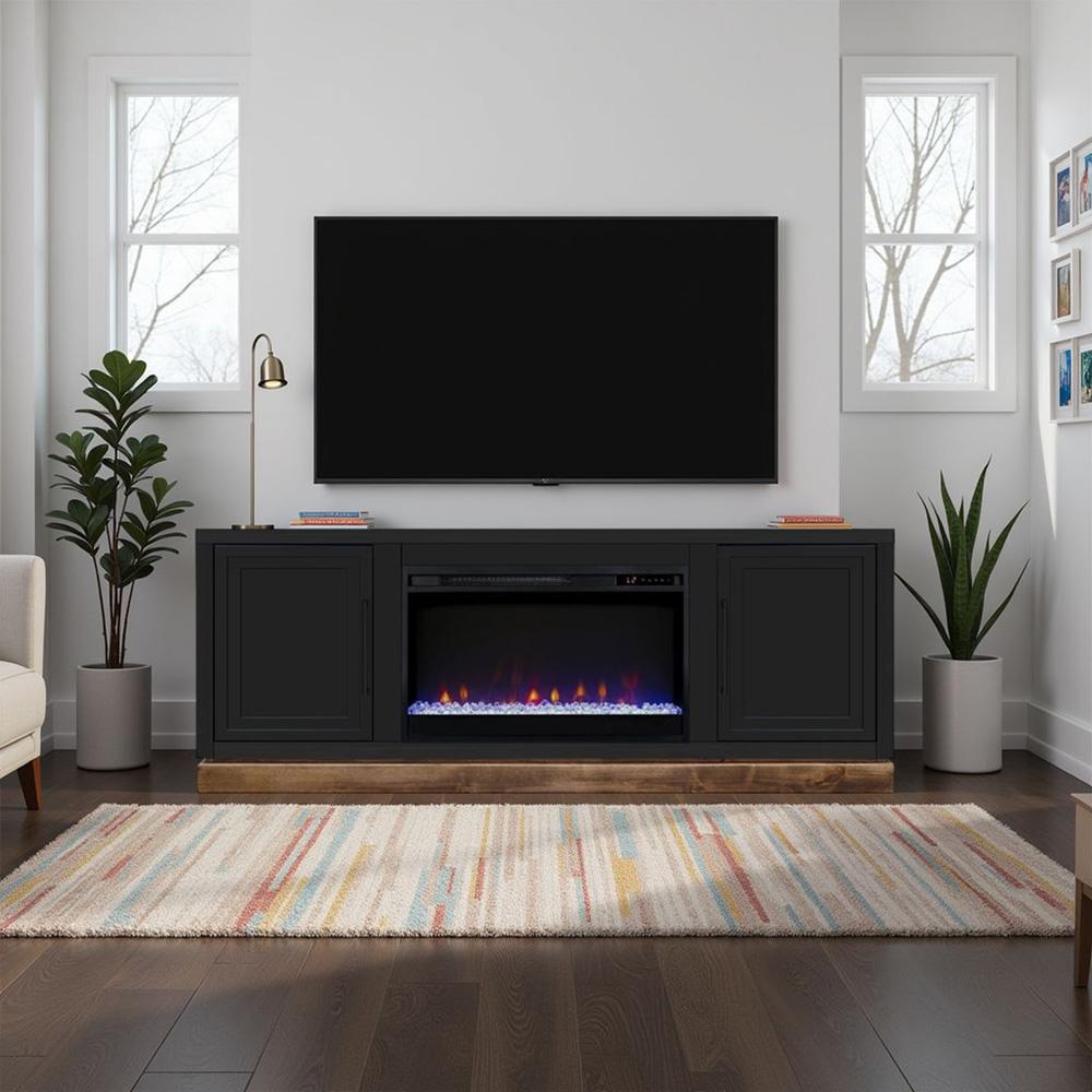 Legends Furniture - Nora 64 inch Fireplace TV Stand in Black and Whiskey - NO5210.SWK veiw 4