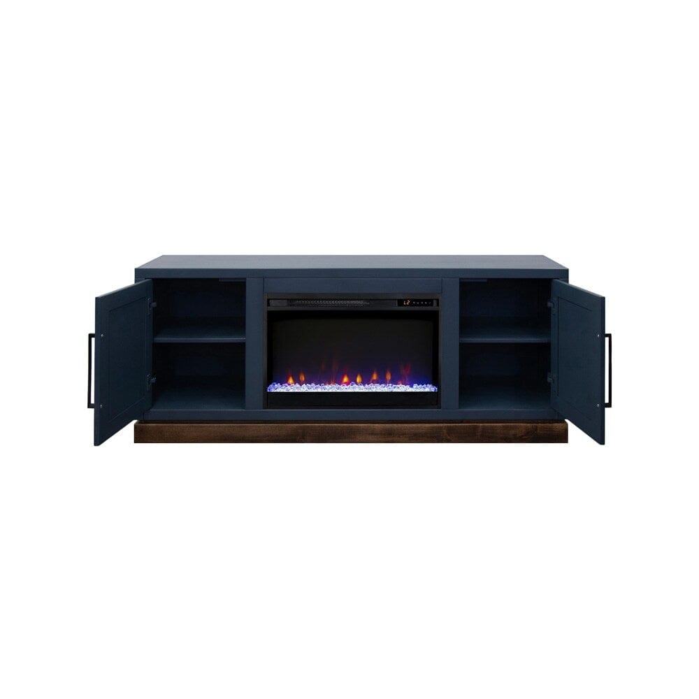 Legends Furniture - Nora 64 inch Fireplace TV Stand in Blue Denim and Whiskey - NO5210.BWK veiw 3