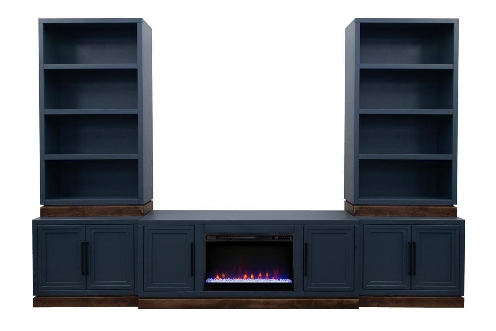 Legends Furniture - Nora 64 inch Fireplace TV Stand in Blue Denim and Whiskey - NO5210.BWK veiw 4