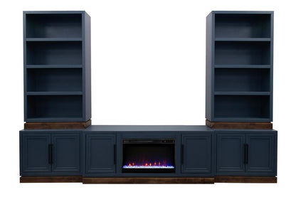 Legends Furniture - Nora 64 inch Fireplace TV Stand in Blue Denim and Whiskey - NO5210.BWK veiw 4