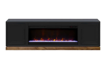 Legends Furniture - Nora 81 inch Fireplace TV Stand in Black and Whiskey - NO5410.SWK veiw 1