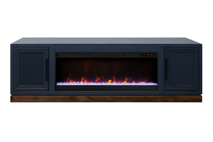 Legends Furniture - Nora 81 inch Fireplace TV Stand in Blue Denim and Whiskey - NO5410.BWK veiw 1