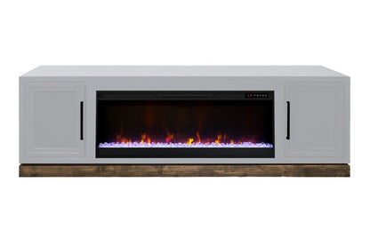 Legends Furniture - Nora 81 inch Fireplace TV Stand in Jasmine Whitewash and Barnwood - NO5410.BJW veiw 1