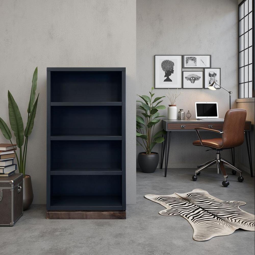 Legends Furniture - Nora Modular 60 inch High Bookshelf in Black and Whiskey - NO6860.SWK veiw 7