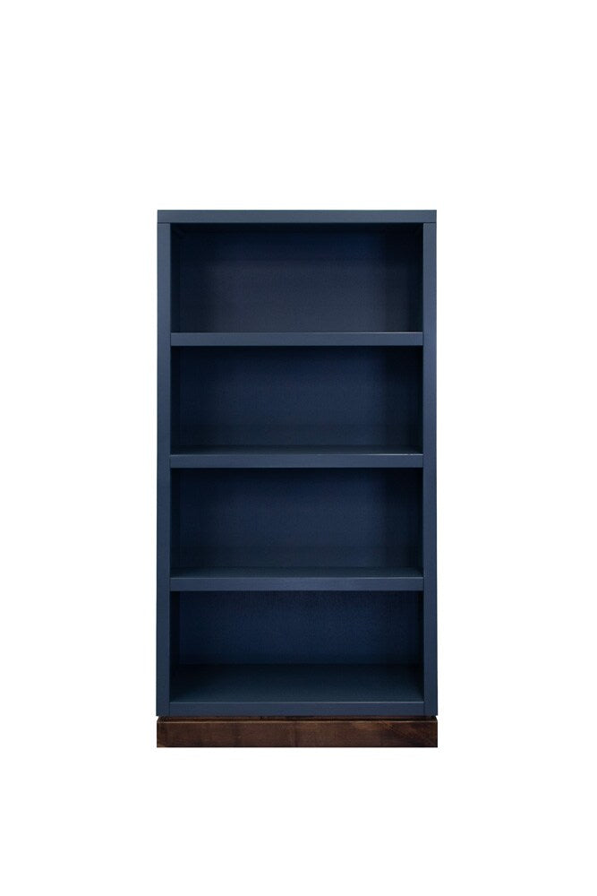 Legends Furniture - Nora Modular 60 inch High Bookshelf in Blue Denim and Whiskey - NO6860.BWK veiw 1