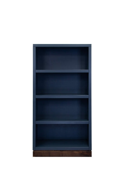 Legends Furniture - Nora Modular 60 inch High Bookshelf in Blue Denim and Whiskey - NO6860.BWK veiw 1
