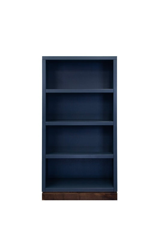 Legends Furniture - Nora Modular 60 inch High Bookshelf in Blue Denim and Whiskey - NO6860.BWK veiw 1