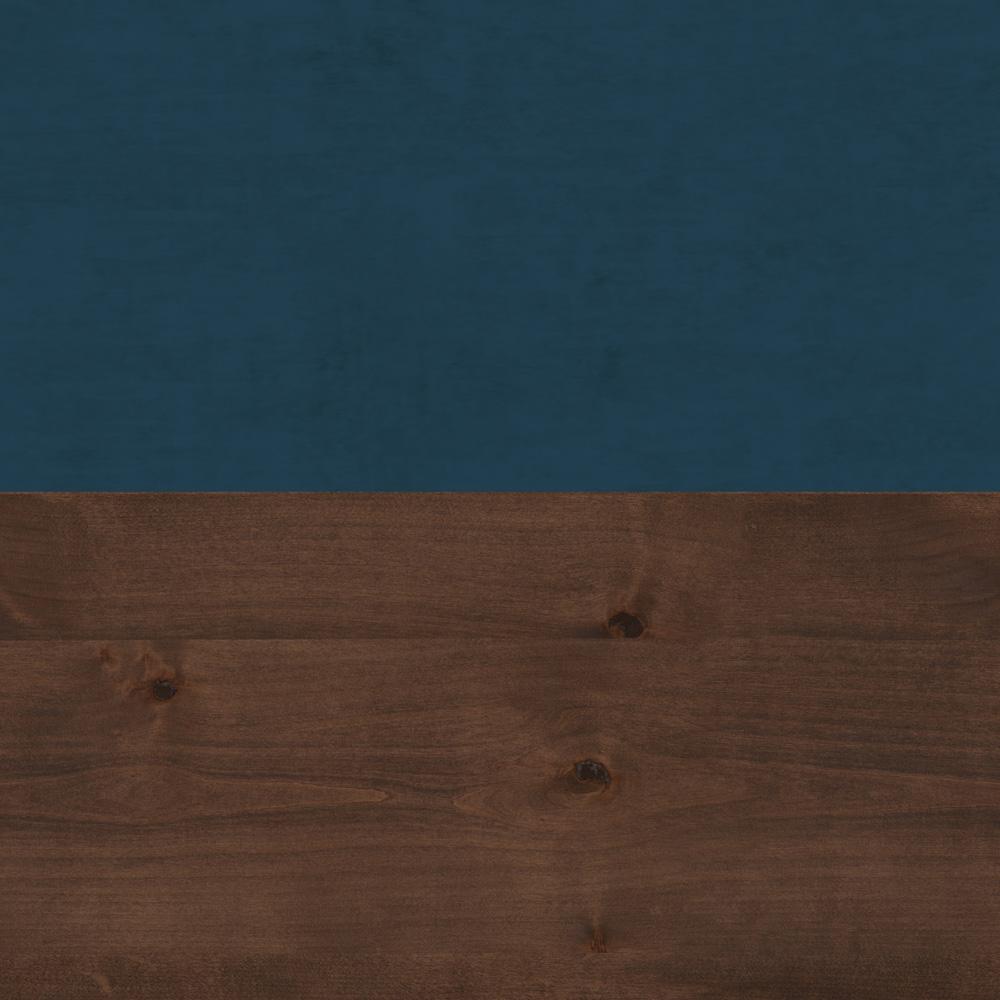 Legends Furniture - Nora Modular 60 inch High Bookshelf in Blue Denim and Whiskey - NO6860.BWK veiw 4