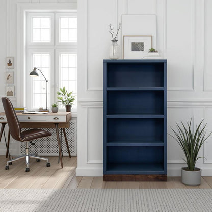 Legends Furniture - Nora Modular 60 inch High Bookshelf in Blue Denim and Whiskey - NO6860.BWK veiw 5