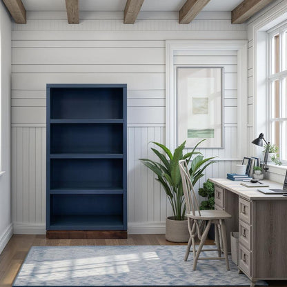 Legends Furniture - Nora Modular 60 inch High Bookshelf in Blue Denim and Whiskey - NO6860.BWK veiw 6