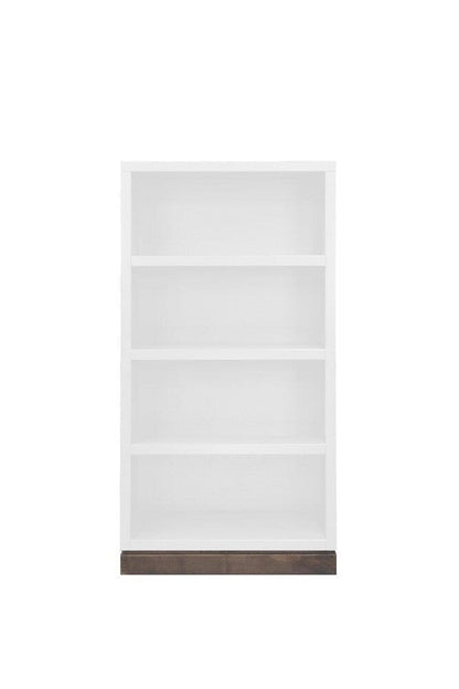 Legends Furniture - Nora Modular 60 inch High Bookshelf in Jasmine Whitewash and Barnwood - NO6860.BJW veiw 1