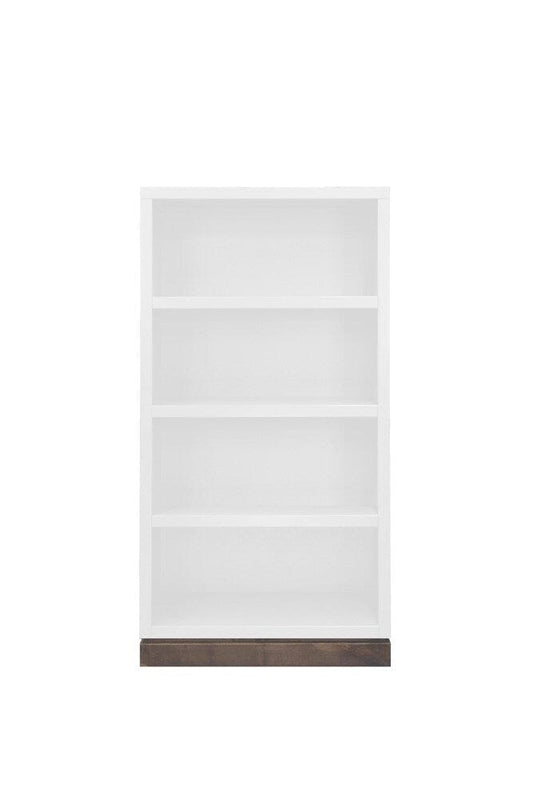 Legends Furniture - Nora Modular 60 inch High Bookshelf in Jasmine Whitewash and Barnwood - NO6860.BJW veiw 1