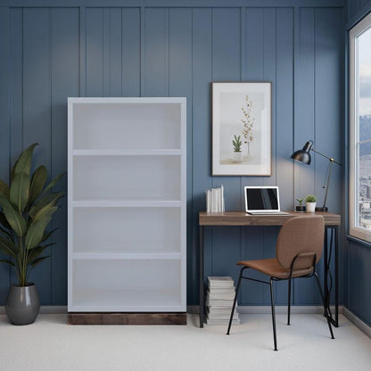Legends Furniture - Nora Modular 60 inch High Bookshelf in Jasmine Whitewash and Barnwood - NO6860.BJW veiw 6