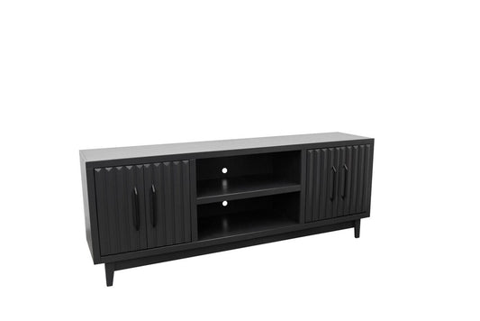 Legends Furniture - Radiance 75 inch TV Stand in Black - RA1211.SLS veiw 2