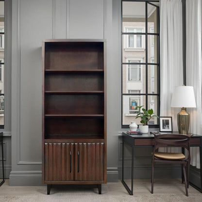 Legends Furniture - Radiance 78 inch High Bookcase Pier in Rosewood - RA3201.RWM veiw 6