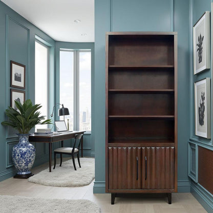 Legends Furniture - Radiance 78 inch High Bookcase Pier in Rosewood - RA3201.RWM veiw 7